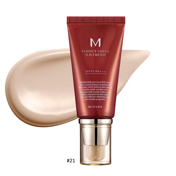 MISSHA Perfect Cover BB Cream Világos Rozsaszín-Bézs No.21