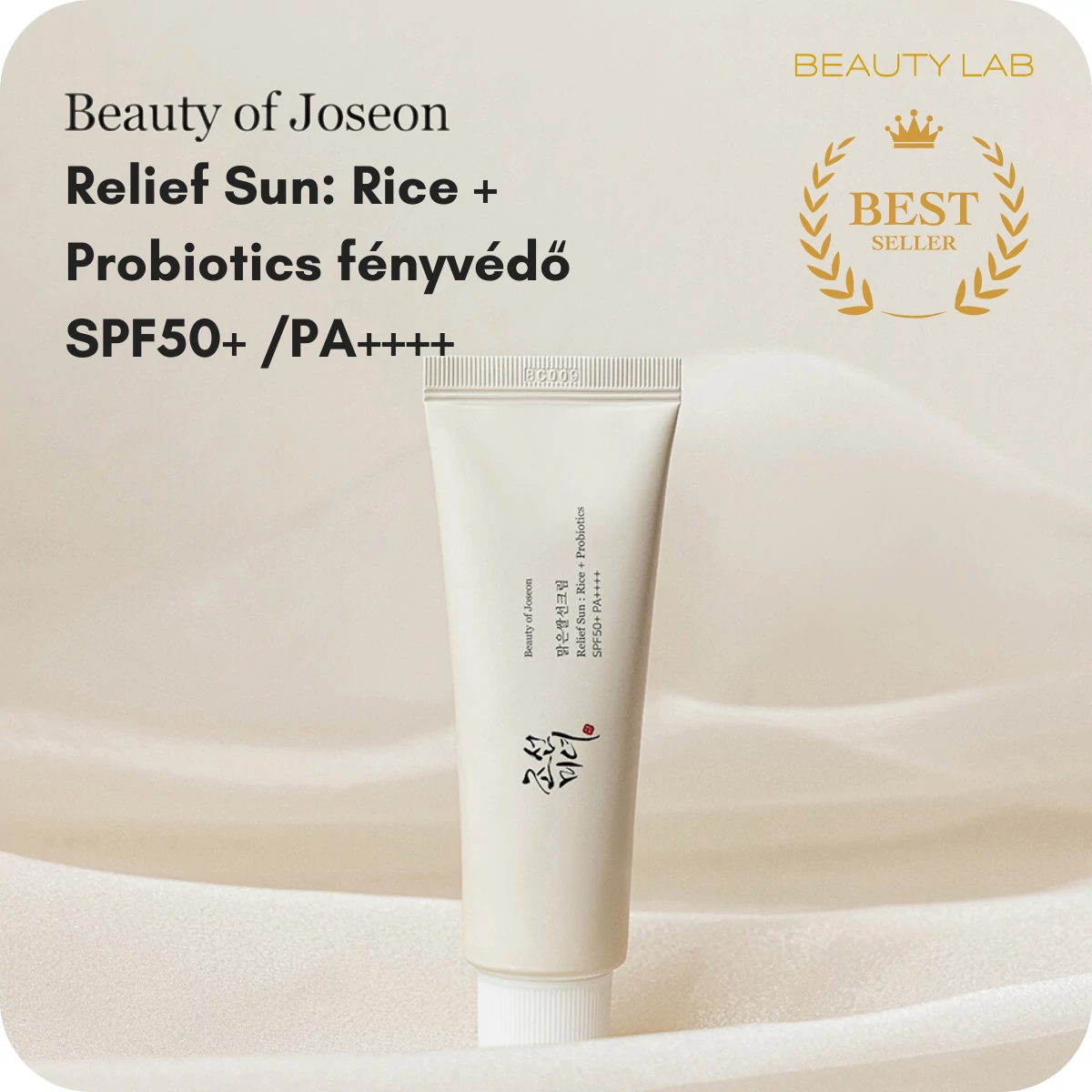 Beauty of Joseon Relief Sun: Rice + Probiotics fényvédő SPF50+ /PA++++
